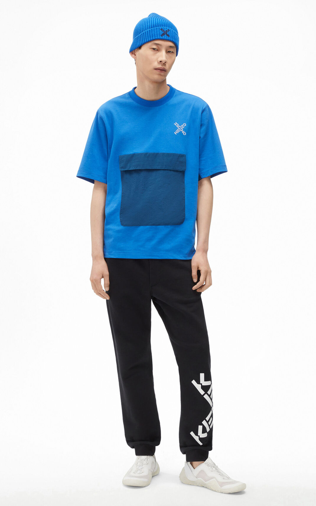 Kenzo Sport Little X oversize μπλουζακια ανδρικα μπλε | GR697254